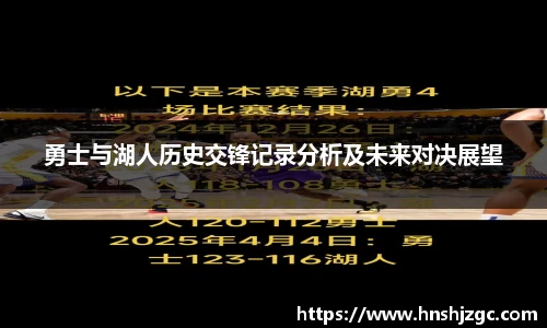 勇士与湖人历史交锋记录分析及未来对决展望